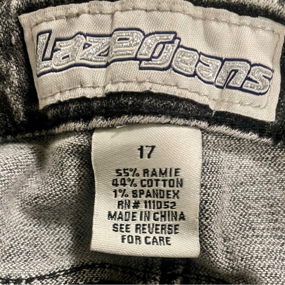 LASER JEANS BLACK ACID WASH - Picture 5 of 5